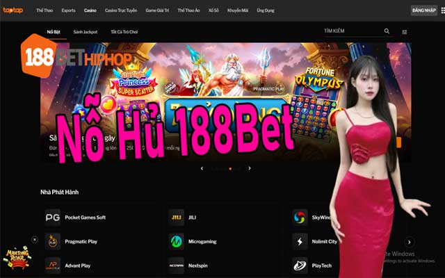 Săn Jackpot tại Nổ Hũ 188Bet Săn Jackpot nhận thưởng khủng tại sảnh Nổ Hũ 188Bet với tỷ lệ hoàn trả hấp dẫn.