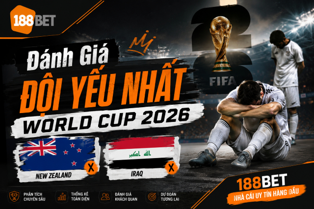 188BET Alfabienes đánh giá đội yếu nhất World Cup 2026 để bạn có quyết định chính xác